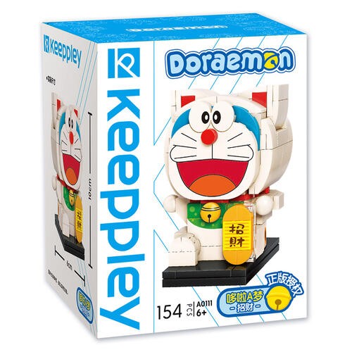 keeppley-doraemon-maneki-neko-qman-building-blocks-toy-set-154pcs