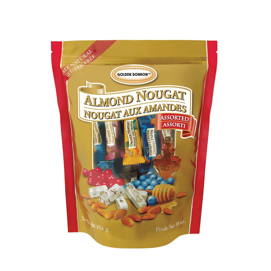 golden-bonbon-assorted-almond-nougat-maple-syrup